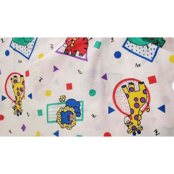 Vintage Dundee Circus Animals Standard Fitted Crib Sheet Unisex - Picture 2 of 5